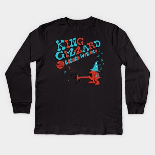 King gizzard and the WIZARD lizard t-shirt Kids Long Sleeve T-Shirt